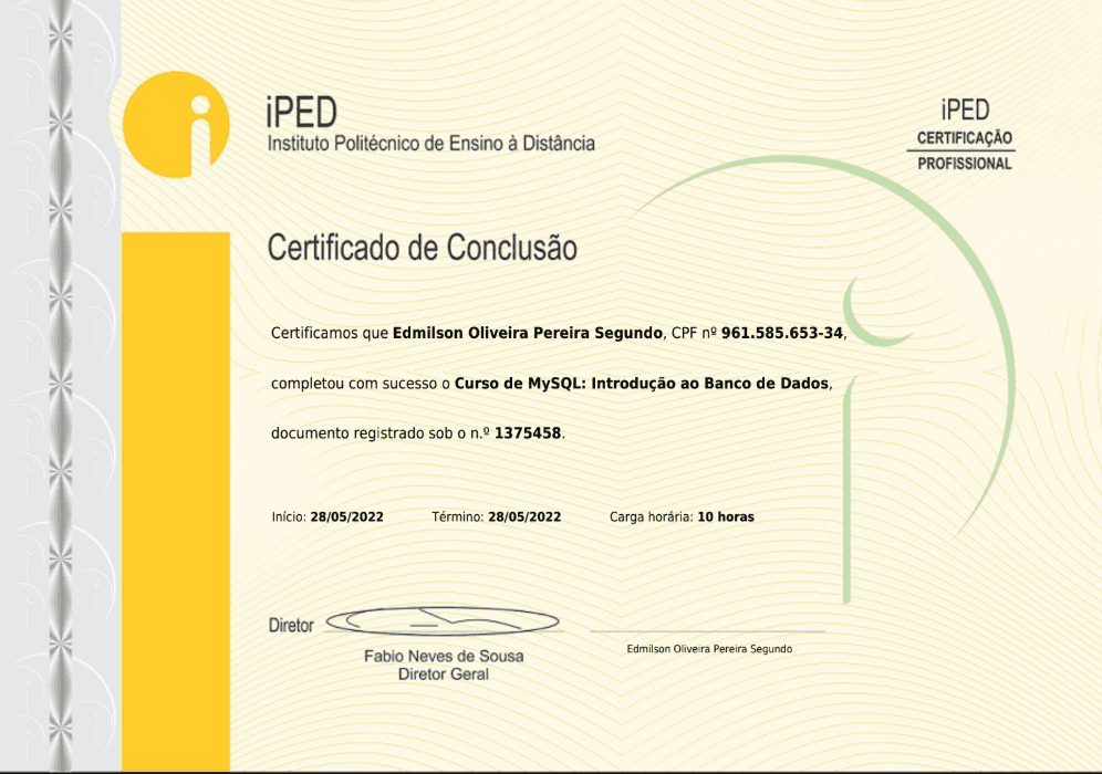 Introdução ao Banco de Dados